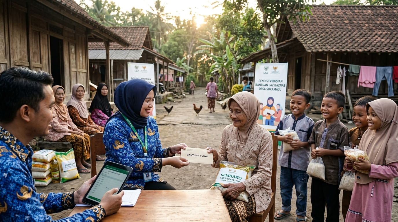 Penyaluran Bantuan untuk Keluarga Dhuafa